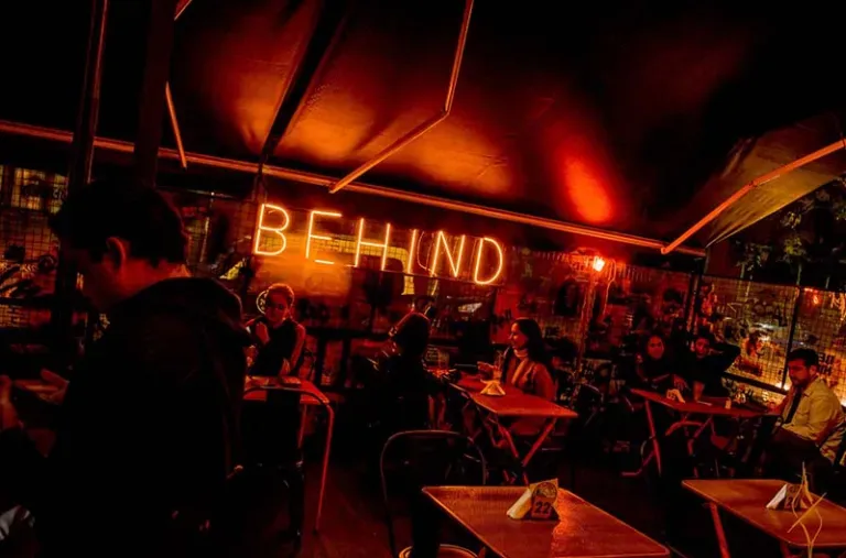 Behind Bar